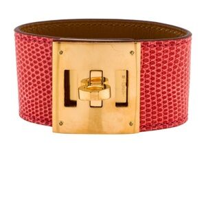 Hermès Lizard Kelly Dog Bracelet